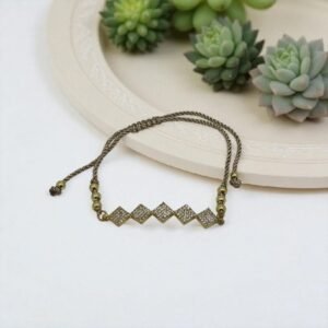 Pulsera cordón dorado