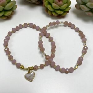 Set de pulseras de cristal